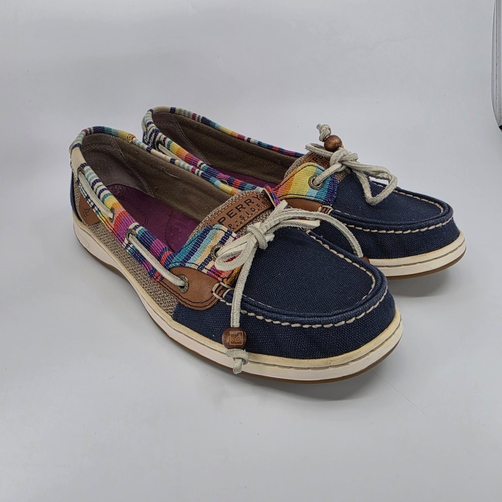 Sperry Topsider Women's Southwest Pattern Boat Shoe, Size 10M Multicolor Rainbow - Picture 4 of 11
